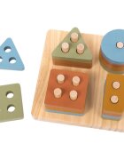 2Kids Toys Colourful Shape Sorter jucărie interactivă cu piese care se pot insera 12m+ 17 buc