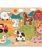 2Kids Toys Puzzle puzzle Farm 18m+ 9 buc