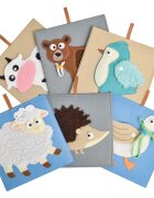 2Kids Toys Sensory Pictures Animals carte cu imagini 6 buc