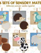 2Kids Toys Sensory Pictures Animals carte cu imagini 6 buc