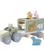 2Kids Toys Wooden Car with Animals set de jucării din lemn 2y+ 10 buc