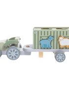2Kids Toys Wooden Car with Animals set de jucării din lemn 2y+ 10 buc