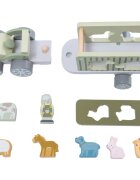 2Kids Toys Wooden Car with Animals set de jucării din lemn 2y+ 10 buc