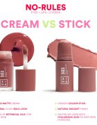 3INA The No-Rules Stick dermatograf multifuncțional pentru ochi buze și obraji culoare 362 - Pink 5 g