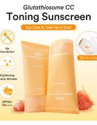 Abib Glutathiosome CC Sunscreen Toning Tube fluid protector tonifiant pentru față cu efect iluminator SPF 50+ 50 ml