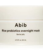 Abib Rice Probiotics Overnight Mask Barrier Jelly masca faciala de noapte pentru hidratare intensa 80 ml