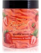 Accentra Essential Botanicals Shower Mousse spumă pentru duș cu parfum Strawberry & Vanilla 200 g