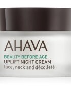 Ahava Beauty Before Age crema de noapte cu efect lifting pentru fata gat si piept 50 ml