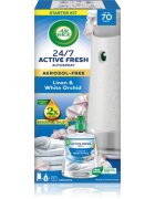 Air Wick Active Fresh Linen & White Orchid odorizant de aer automat cu reîncărcare 228 ml