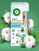 Air Wick Active Fresh Linen & White Orchid odorizant de aer automat cu reîncărcare 228 ml