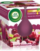 Air Wick Essential Oil Mountain Berry Blossom lumânare parfumată 105 g
