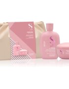 Alfaparf Milano Semi di Lino Moisture Duo Kit set cadou pentru par uscat