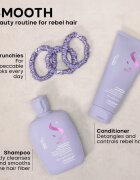 Alfaparf Milano Semi di Lino Smooth Duo Kit set cadou pentru par indisciplinat 3 buc