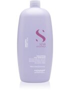 Alfaparf Milano Semi di Lino Smooth sampon pentru indreptarea parului pentru par indisciplinat 1000 ml