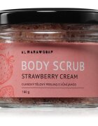 Almara Soap Body Scrub exfoliant de corp cu zahăr pentru celulită cu parfum Strawberry Cream 180 g