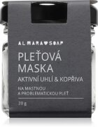 Almara Soap Face Active Charcoal & Nettle mască pentru față pentru ten gras si problematic 20 g