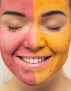 Almara Soap Face Green Clay & Turmeric masca de fata pentru curatare pentru ten gras si problematic 20 g