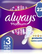 Always Platinum Night Size 3 absorbante pentru noapte 22 buc
