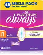 Always Platinum Normal Size 1 absorbante cu aripioare 48 buc