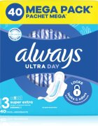 Always Ultra Super Extra Size 3 absorbante cu aripioare 40 buc
