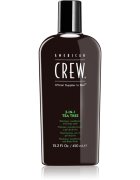 American Crew Hair & Body 3-IN-1 Tea Tree sampon balsam si gel de dus 3in1 pentru barbati 450 ml