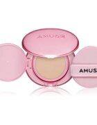 AMUSE Dew Power Vegan Cushion burete cu machiaj de lungă durată pentru strălucirea și netezirea pielii culoare 1.5 Natural 15 g