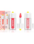 AMUSE Dew Tint Mini Duo set de luciu de buze hidratant culoare Warm Tone 2x1.5 g
