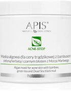 Apis Natural Cosmetics Acne-Stop Professional mască de curățare și catifelare pentru tenul gras predispus la acnee 200 g