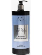 Apis Natural Cosmetics Who's The Boss Gel de duș energizant 3 in 1 pentru bărbați 1000 ml