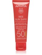 Apivita Bee Sun Safe Anti-Spot and Anti-Age Tinted Face Cream SPF50 crema de fata cu efect de protectie SPF 50 culoare Tinted 50 ml