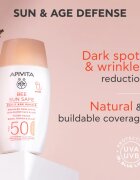 Apivita Bee Sun Safe Daily Age Repair Tinted Fluid SPF50 crema protectoare cu efect de tonifiere SPF 50 50 ml