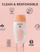 Apivita Bee Sun Safe Daily Age Repair Tinted Fluid SPF50 crema protectoare cu efect de tonifiere SPF 50 50 ml