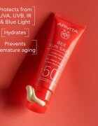 Apivita Bee Sun Safe Hydra Fresh Face Gel-Cream SPF50 crema gel pentru hidratare. SPF 50 50 ml