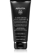 Apivita Cleansing Black Detox Jelly Cleanser gel de curățare cu cărbune activ 150 ml