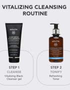 Apivita Cleansing Black Detox Jelly Cleanser gel de curățare cu cărbune activ 150 ml
