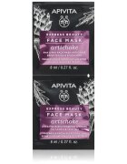Apivita Express Beauty Brightening Face Mask Artichoke masca pentru hidratare intensa Cu AHA Acizi 2x8 ml