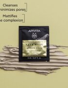 Apivita Express Beauty Cleansing Face Mask Green Clay masca de curatare si netezire cu argila verde 2x8 ml