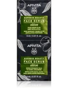Apivita Express Beauty Exfoliating Face Scrub Olive peeling intensiv de curățare faciale 2 x 8 ml