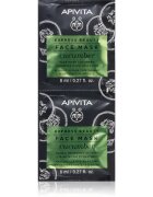 Apivita Express Beauty Moisturizing Face Mask Cucumber mască facială intens hidratantă 2x8 ml