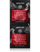 Apivita Express Beauty Pomegranate Mască facială pentru revitalizare și iluminare 2x8 ml