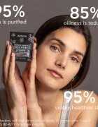 Apivita Express Beauty Purifying Face Mask Propolis Masca neagra de curatare pentru ten gras 2x8 ml