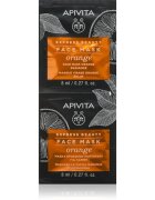 Apivita Express Beauty Radiance Face mask Orange masca iluminatoare faciale 2x8 ml