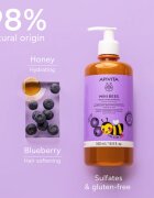 Apivita Mini Bees Gentle Kids Shampoo Blueberry & Honey Sampon pentru par fin pentru copii 500 ml
