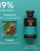Apivita Oily Hair Oil Balance Shampoo sampon pentru curatarea profunda a scalpului seboreic pentru intarire si stralucire 250 ml