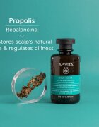 Apivita Oily Hair Oil Balance Shampoo sampon pentru curatarea profunda a scalpului seboreic pentru intarire si stralucire 250 ml
