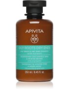 Apivita Oily Roots & Dry Ends Shampoo Sampon pentru scalp gras si fire de par cu terminatii uscate 250 ml