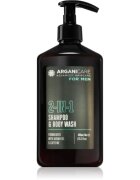 Arganicare For Men 2-In-1 Shampoo & Body Wash 2 in 1 gel de dus si sampon pentru barbati 400 ml
