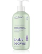 Attitude Baby Leaves Shampoo & Body wash Gel de dus si sampon pentru copii cu parfum de măr dulce Sweet Apple 473 ml