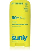 Attitude Sunly Kids Mineral Sunscreen Stick SPF 50+ crema de fata cu minerale pentru protectie stick pentru copii 60 g
