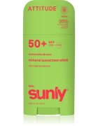 Attitude Sunly Kids Watermelon & Coco crema de fata cu minerale pentru protectie stick SPF 50+ 60 g